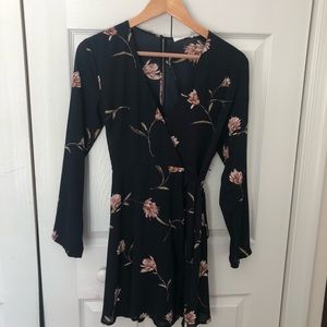Lush Dresses - Blue floral wrap dress Lush Dresses - Blue floral wrap dress